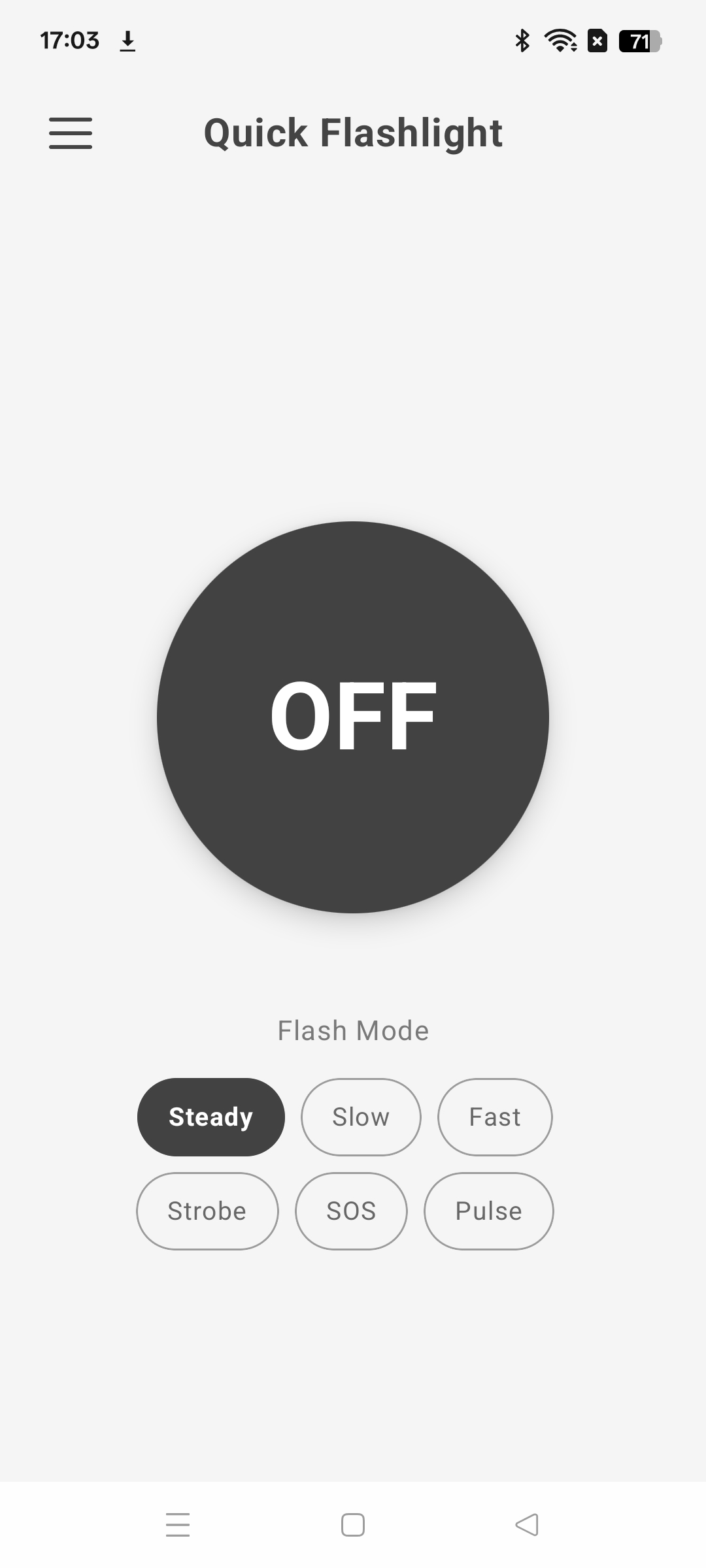 Quick Flashlight Screenshot 2